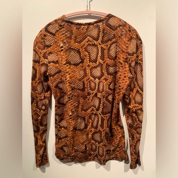 Altuzarra for Target Long Sleeve Snakeskin Shirt (US XS) - Picture 2 of 2
